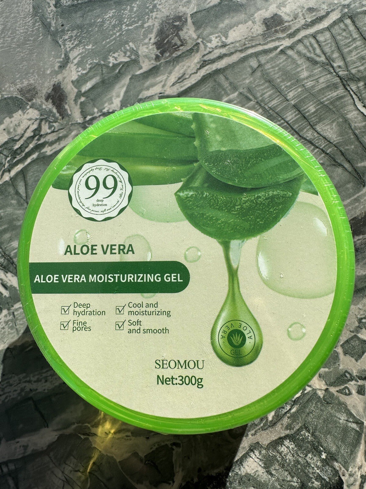 Fast Sunburn Relief - Aloe Vera Gel Hydrating Moisturizer For Face & Body