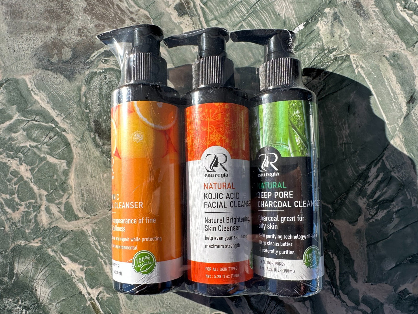 Natural Facial Cleansers - Charcoal, Kojic Acid, and Vitamin C